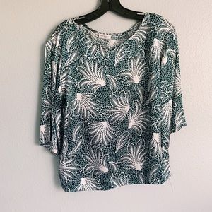 Silk Green Blouse